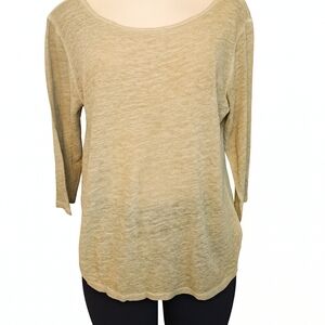 J.Crew 100% Linen Slub Knit Top – Size Small (NWT)